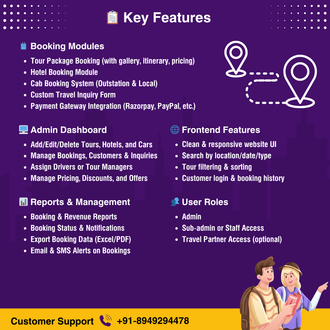 Tour and Travel Portal with Admin Panel – White Label Source Code (PHP Laravel)
